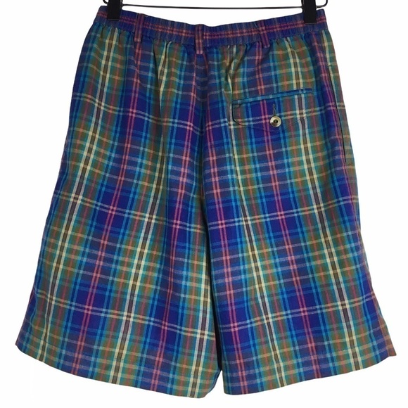 LIZSPORT Vintage Shorts Plaid High Waist Grandmacore Cabincore Petite Size 6P - Picture 4 of 9